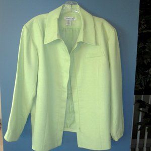 Nice heavier lined lime green jacket